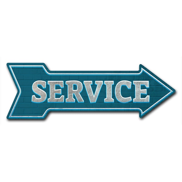 Service Arrow Decal Funny Home Decor 36in Wide